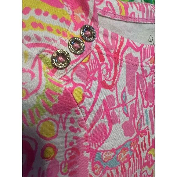 Lilly Pulitzer XXS Multicolor Knit Mini Dress 3/4 Sleeve UPF 50+ Casual will fit - Picture 2 of 7